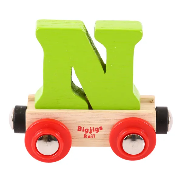 Bigjigs Rail Rail Name Letters and Numbers - N