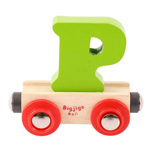 Bigjigs Rail Rail Name Letters and Numbers - P