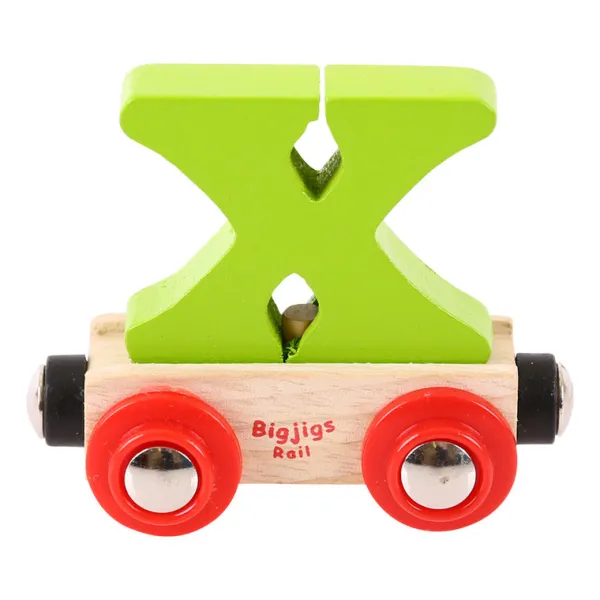 Bigjigs Rail Rail Name Letters and Numbers - X