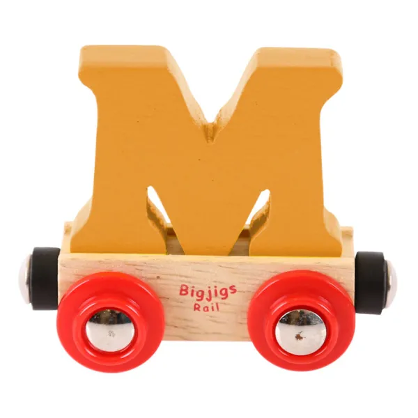 Bigjigs Rail Rail Name Letters and Numbers - M