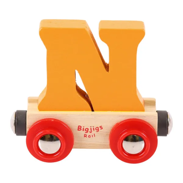 Bigjigs Rail Rail Name Letters and Numbers - N