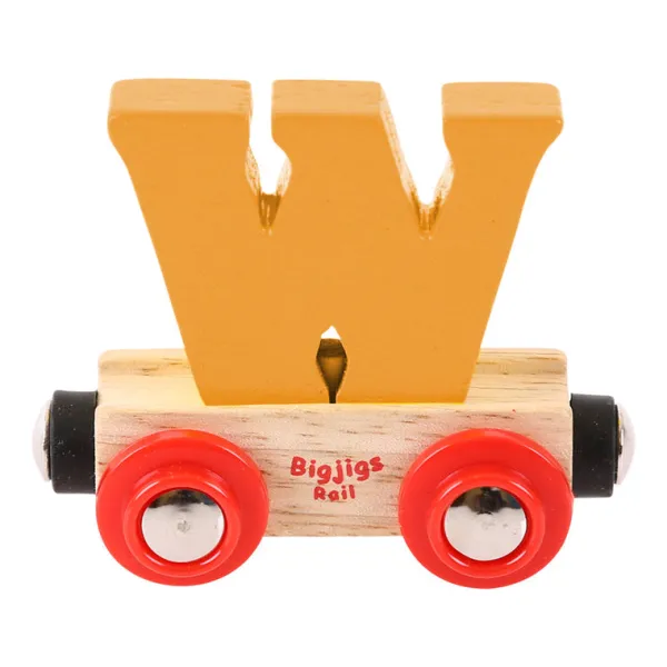 Bigjigs Rail Rail Name Letters and Numbers - W