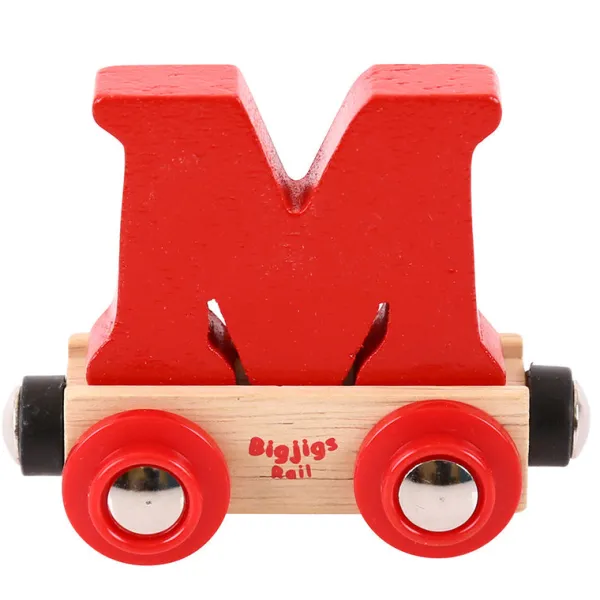 Bigjigs Rail Rail Name Letters and Numbers - M