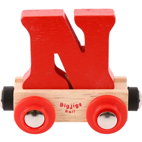 Bigjigs Rail Rail Name Letters and Numbers - N