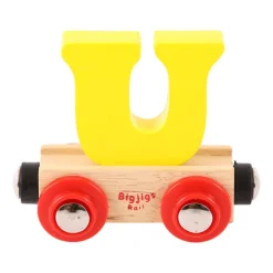 Bigjigs Rail Rail Name Letters and Numbers - U
