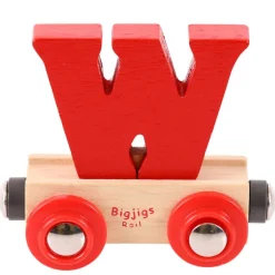 Bigjigs Rail Rail Name Letters and Numbers - W