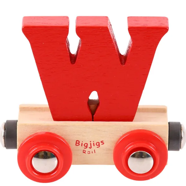 Bigjigs Rail Rail Name Letters and Numbers - W