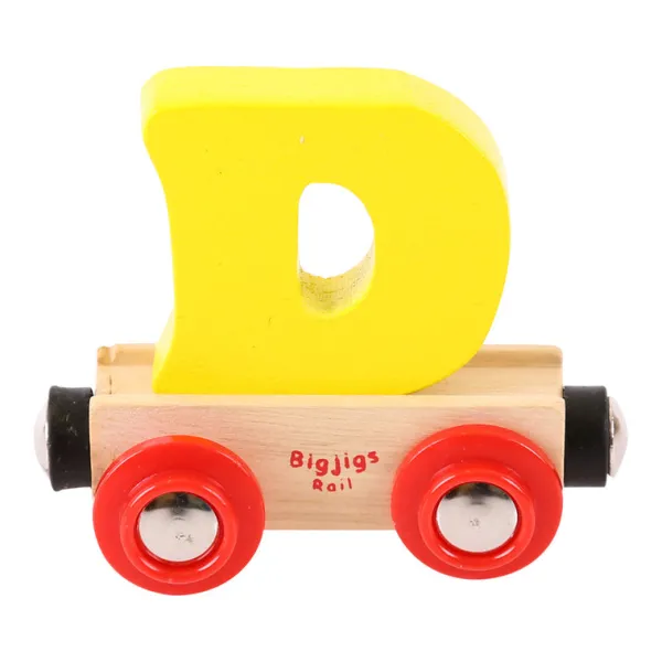 Bigjigs Rail Rail Name Letters and Numbers - D