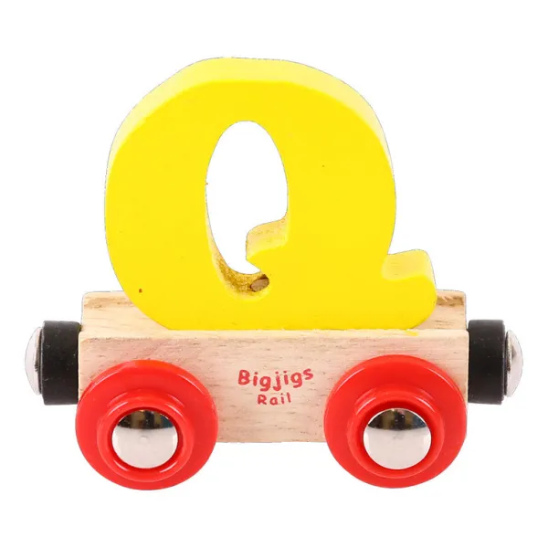 Bigjigs Rail Rail Name Letters and Numbers - Q
