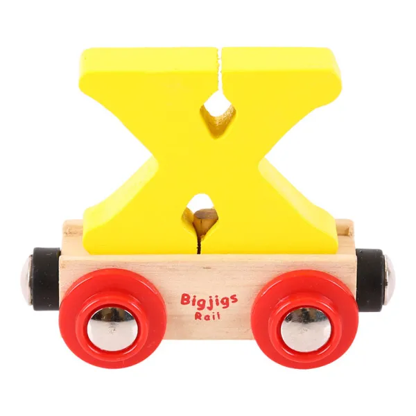 Bigjigs Rail Rail Name Letters and Numbers - X