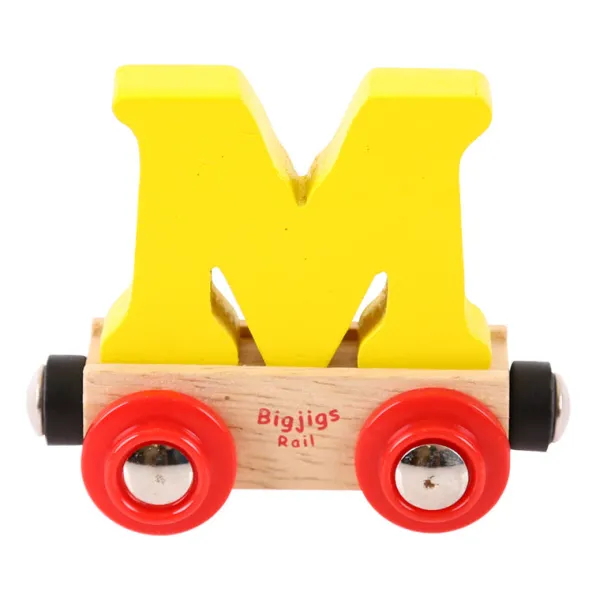 Bigjigs Rail Rail Name Letters and Numbers - M