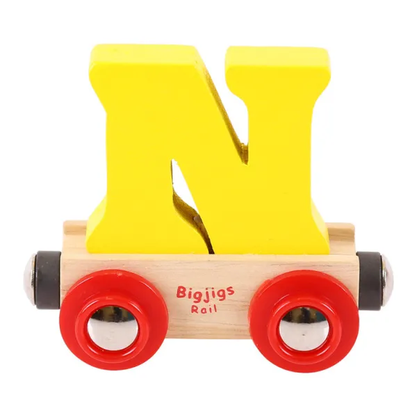 Bigjigs Rail Rail Name Letters and Numbers - N