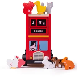 Bigjigs Toys Red Bus Sorter