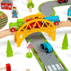 Bigjigs Rail Road & Rail Train Set