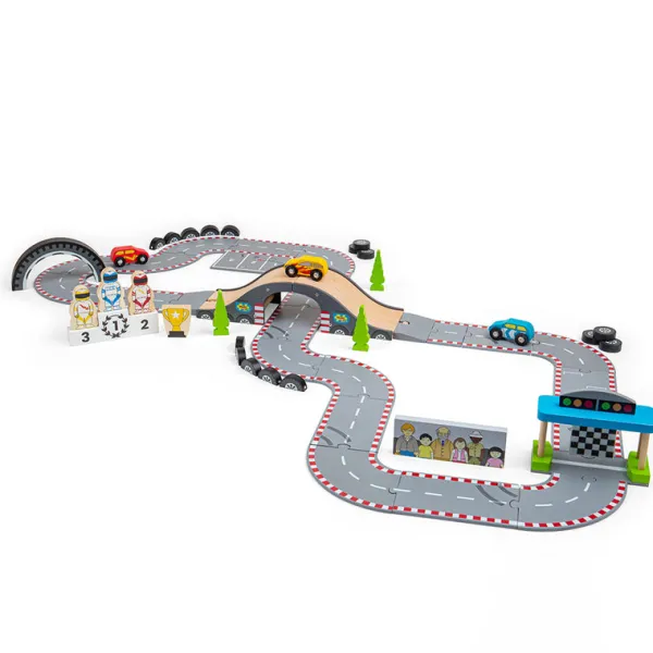 Bigjigs Rail Roadway Race Day