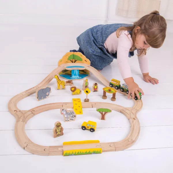 Bigjigs Rail Safari Train Set