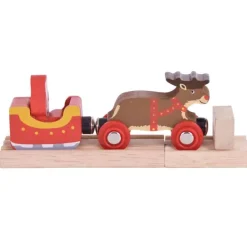 Bigjigs Rail Santa Sleigh with Reindeer