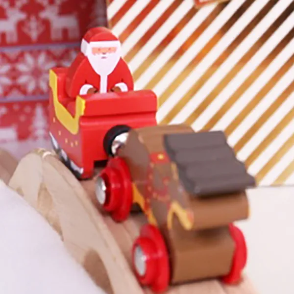 Bigjigs Rail Santa Sleigh with Reindeer