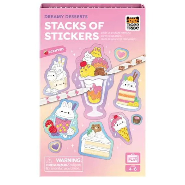 Tiger Tribe Scented Stacks of Stickers - Dreamy Desserts