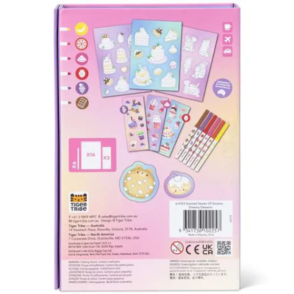 Tiger Tribe Scented Stacks of Stickers - Dreamy Desserts