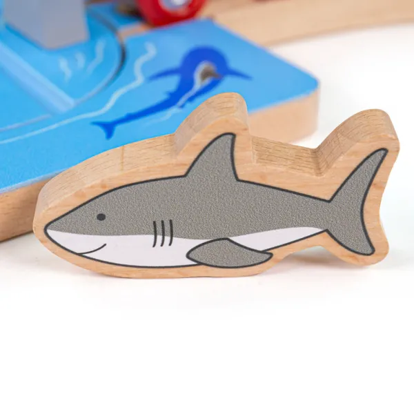 Bigjigs Rail Shark Attack Track