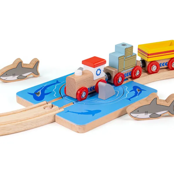 Bigjigs Rail Shark Attack Track