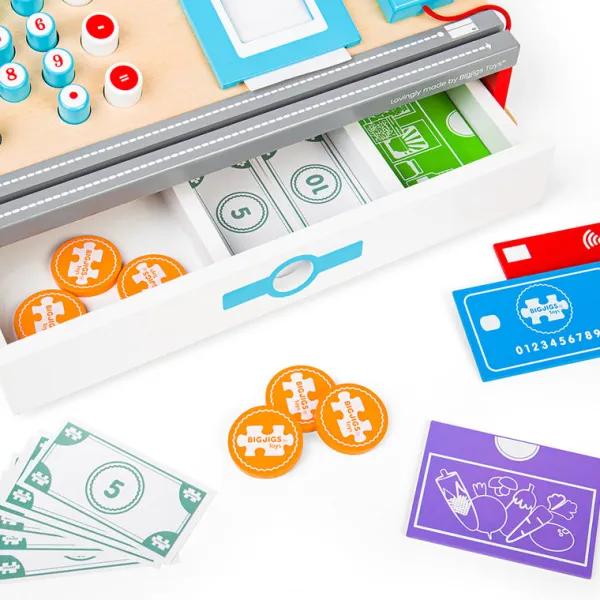 Bigjigs Toys Shop Till with Scanner