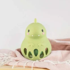 Tiger Tribe Silicone Rattle - Dino