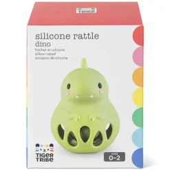Tiger Tribe Silicone Rattle - Dino