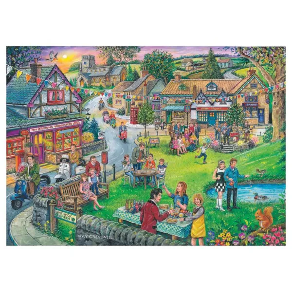 House of Puzzles Sixties Green BIG 250 Puzzle