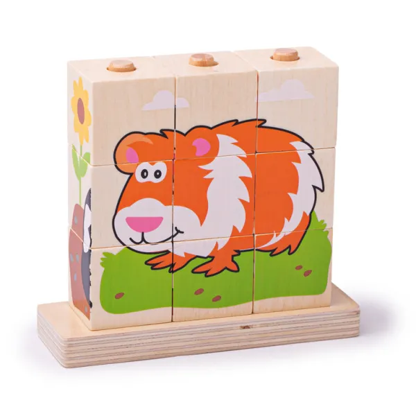 Bigjigs Baby Stacking Blocks (Pets)