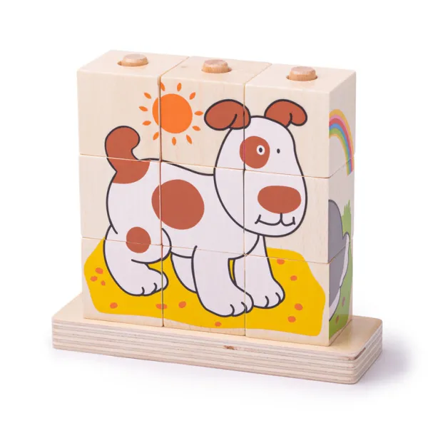 Bigjigs Baby Stacking Blocks (Pets)