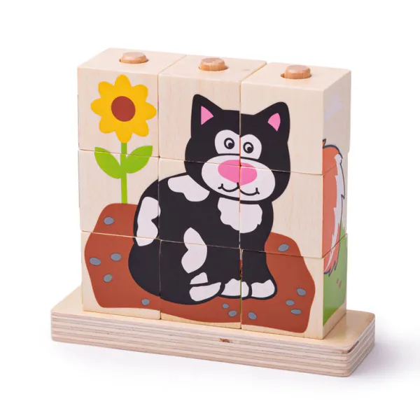 Bigjigs Baby Stacking Blocks (Pets)