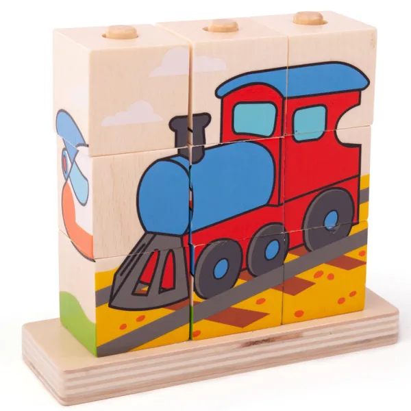 Bigjigs Baby Stacking Blocks (Transport)