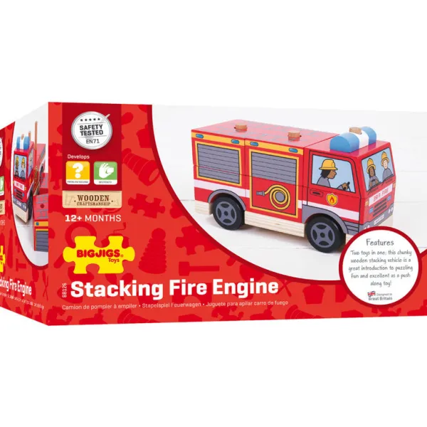 Bigjigs Baby Stacking Fire Engine