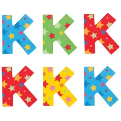 Bigjigs Toys Star Letter K (One Supplied)