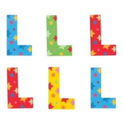 Bigjigs Toys Star Letter L (One Supplied)