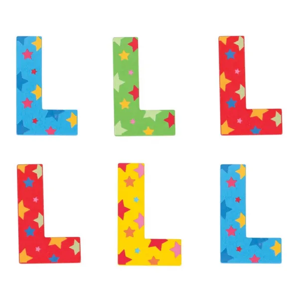 Bigjigs Toys Star Letter L (One Supplied)