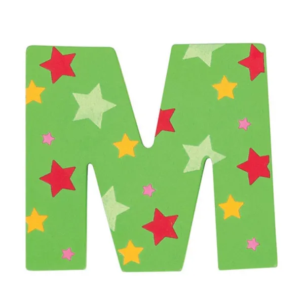 Bigjigs Toys Star Letter M (One Supplied)