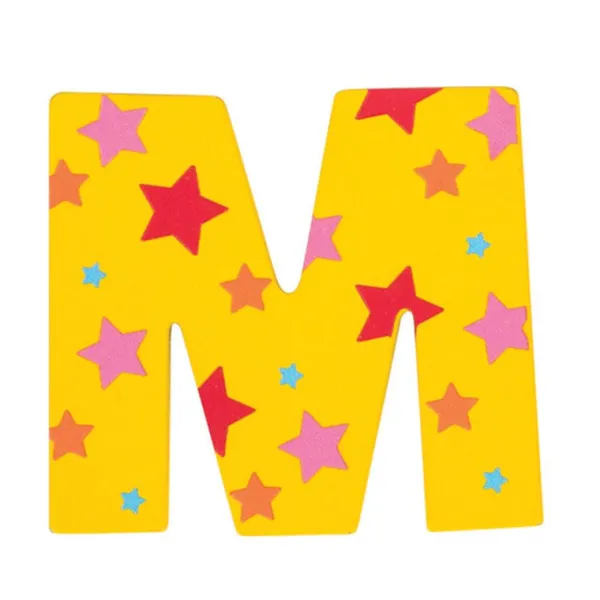 Bigjigs Toys Star Letter M (One Supplied)