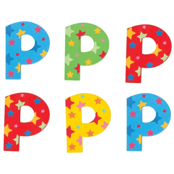 Bigjigs Toys Star Letter P (One Supplied)