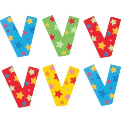 Bigjigs Toys Star Letter V (One Supplied)