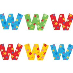 Bigjigs Toys Star Letter W (One Supplied)