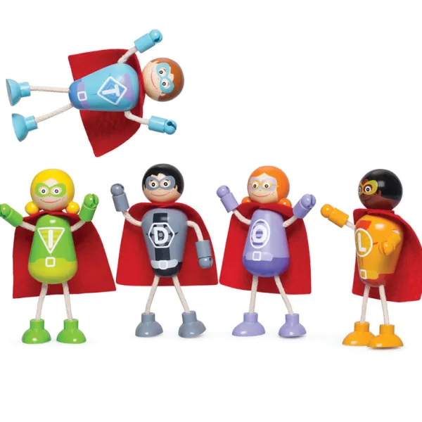 Tidlo Superhero Figure Pack