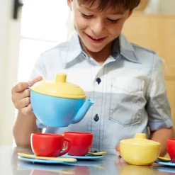 Green Toys Tea Set (Blue Teapot)