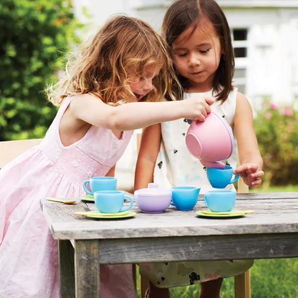 Green Toys Tea Set (Pink Teapot)