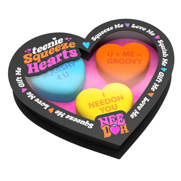NeeDoh Teenie Squeeze Hearts (Pack of 3)