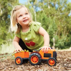 Green Toys Tractor Orange