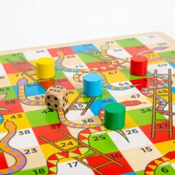 Bigjigs Toys Traditional Snakes and Ladders