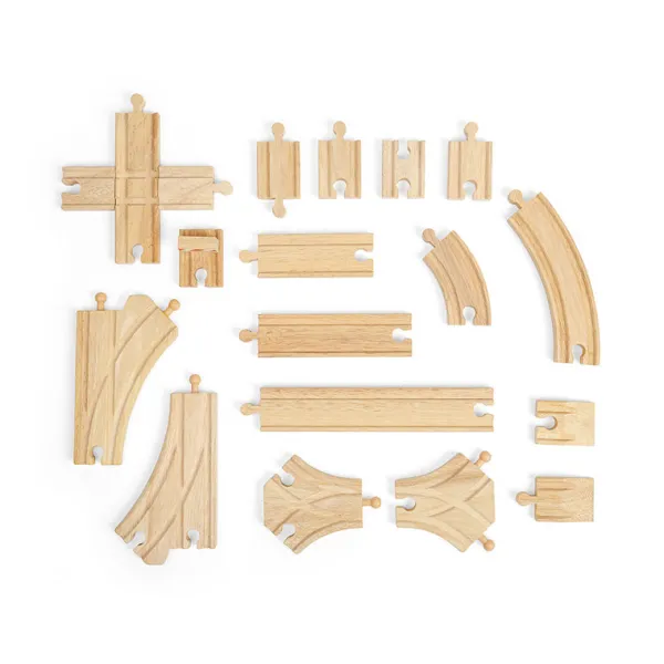Bigjigs Rail Train Track Expansion Bundle (49 pieces)